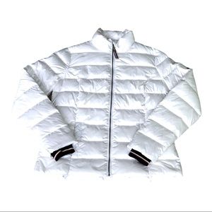 Tommy Hilfiger Girls Short Puffer Jacket White‎ Size XS Warm Winter Coat